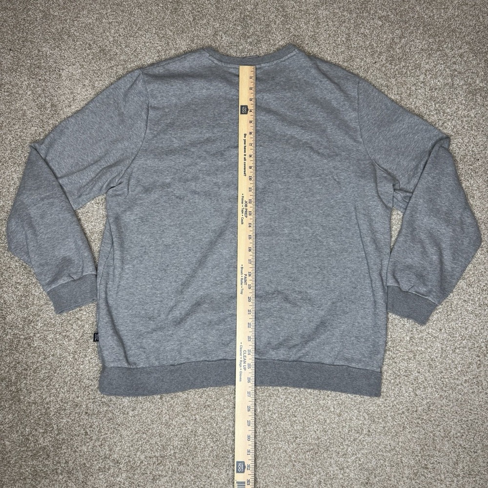 Puma Crewneck Sweatshirt Men's Size XLarge (Fit Large) Grey Comfort Light Weight - Picture 5 of 8